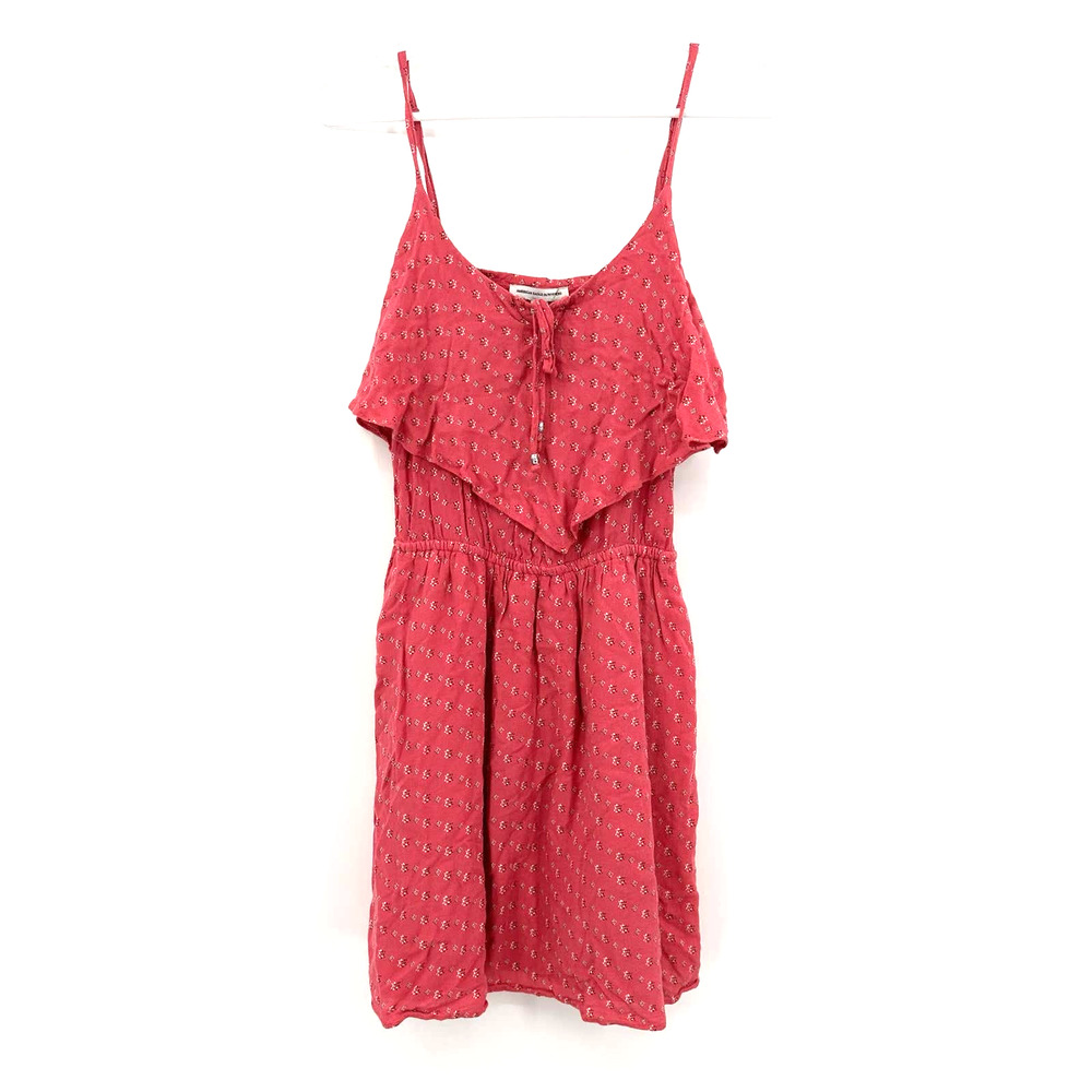 American Eagle Outfitters size small sleeveless mini dress cutout back pink